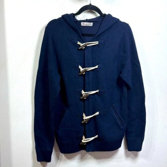(W1) Zara, vintage wool jacket-style sweater, with super front and, size M - Picture 1 of 13